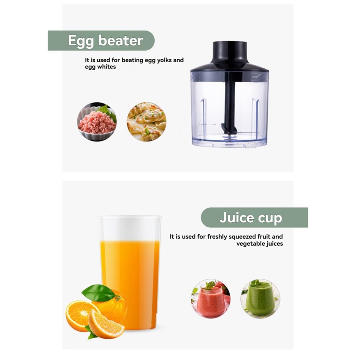 Immersion Hand Blender Set - 윌윌 전기 핸드 블렌더 5 in
