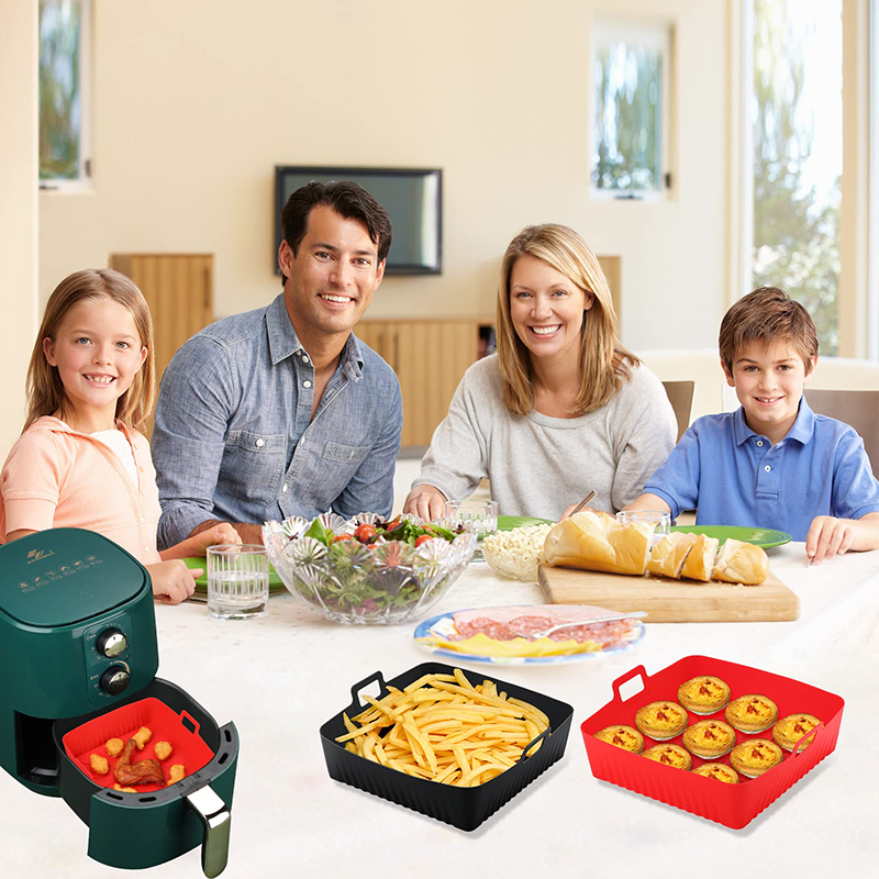 6-8QT 용 사각형 대형 실리콘 에어 프라이어 라이너 - Air Fryer Silicone Pot Liner 리뷰 및 가격