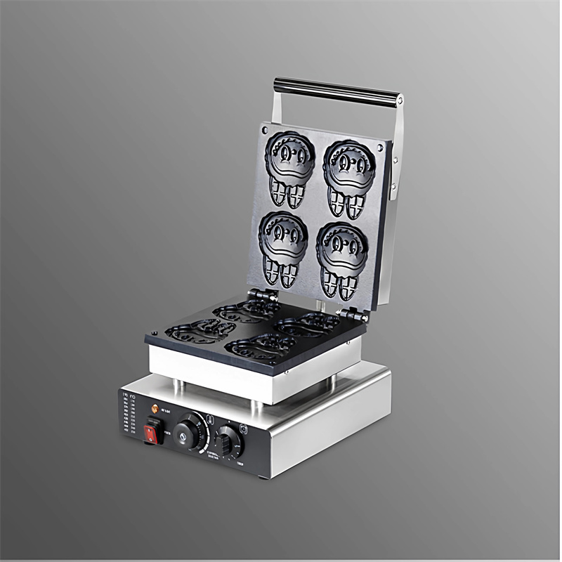 전문 만화 모양 와플 제조기 전기 4개 와플 빵 메이커 - Mini Waffle Maker Machine 리뷰 및 가격
