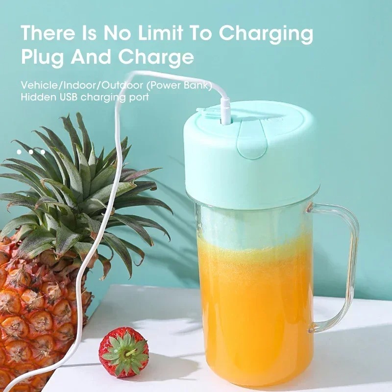 휴대용 USB 충전식 300ml 전기 쥬서 컵, 빨대  - Portable Blender Usb Rechargeable 리뷰 및 가격